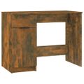 vidaXL Stôl dymový dub 100x50x75 cm spracované drevo