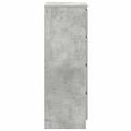 vidaXL Komoda betónovo sivá 37,5x35x99 cm spracované drevo