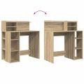 vidaXL Stôl Sonoma dub Kompozitné drevo 90 x 48 x 101,5 cm