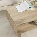 vidaXL Konferenčný stolík Sonoma dub 80 x 46 x 35 cm Kompozitné drevo