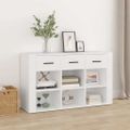 vidaXL Komoda biela 100x30x59,5 cm spracované drevo