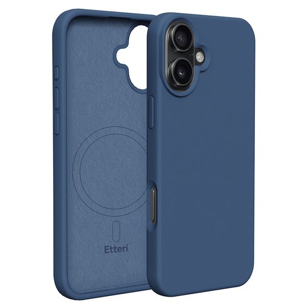 Etteri Silicone Mag case pre iPhone 16 Plus 6,7" tmavomodrá