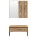 VidaXL Sada nábytku do predsiene Artisan Oak Engineered Wood