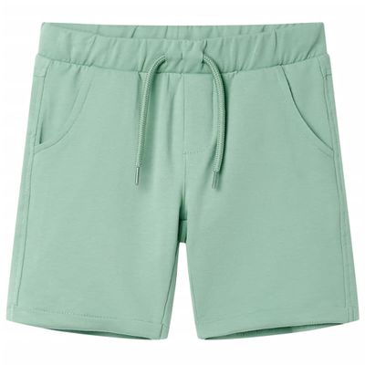 Detské kraťasy so šnúrkou svetlé kaki 104
