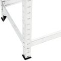 vidaXL 2-posch. stojany na pneumatiky 4ks strieborné 110x40x110cm oceľ