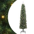 vidaXL Umelý vianočný stromček Zelená 210 cm PVC, oceľ a plast