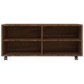 vidaXL TV skrinka s kolieskami hnedý dub 90x35x35 cm spracované drevo