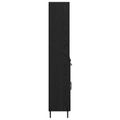 vidaXL Highboard Čierny dub 69,5 x 34 x 180 cm Kompozitné drevo