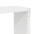 vidaXL Nástenné police 6 ks, lesklé biele 60x15x23cm, kompozitné drevo