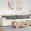 vidaXL Vankúše na pohovku 2 ks látka Tmavo šedá 145 x 40 cm
