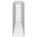 vidaXL Oblúkové gabionové koše 6 ks 400x50x140/160 cm pozink. železo