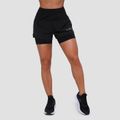 Dámske bežecké šortky 2in1 Pulse Black - GymBeam, veľkosť S, veľkosť oblečenia S