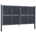 vidaXL Záhradná brána z ocele 300x200 cm antracitová