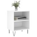 vidaXL Nočné skrinky 2 ks biele 40x30x50 cm kompozitné drevo