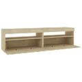 vidaXL TV skrinky 2 ks s LED svetlami dub sonoma 75x35x40 cm