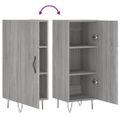 vidaXL Komoda sivý dub sonoma 34,5x34x90 cm spracované drevo
