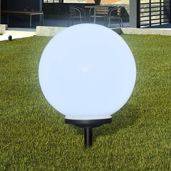 vidaXL Vonkajšie LED lampy k chodníku so špicatým hrotom 2 ks 40 cm