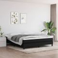 vidaXL Matrac s taštičkovými pružinami stredná tvrdosť čierny 180x200x20 cm látka