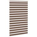 vidaXL Zebra roleta hnedá 140x200 cm šírka látky 135,9 cm polyester