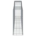 vidaXL Oblúkové gabionové koše 10 ks 400x50x120/140 cm pozink. železo