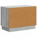 vidaXL Nočný stolík Sivá sonoma 62 x 34,5 x 44,5 cm Kompozitné drevo