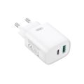 Nabíjačka do siete XO CE29 PD 20W 1x USB-C 1x USB biela