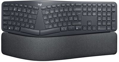 Logitech K860/Bezdrôtová Bluetooth/US layout/Čierna