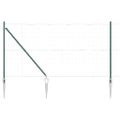 vidaXL Európsky plot s hrotmi 25 x 1 m PVC potiahnutá oceľ Zelená