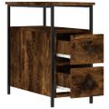 vidaXL Nočné stolíky 2 ks dymový dub 30x60x60 cm kompozitné drevo