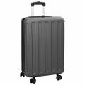 vidaXL Kufor so zámkom Tmavo šedá 43 x 27 x 66 cm ABS plast