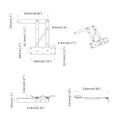 vidaXL Mechanizmus na zdvíhanie postele 2 ks Čierna 340 x 95 x 40 mm