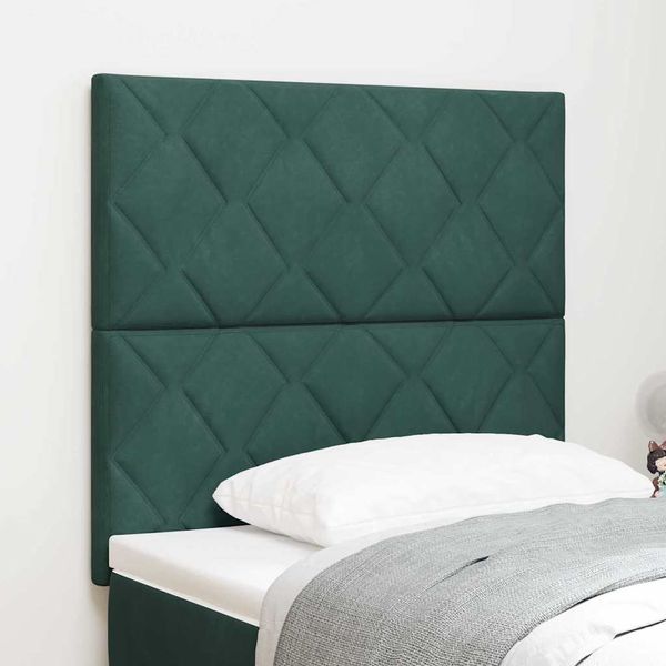 vidaXL Zadné čelo Tmavozelená 90 cm Zamat