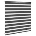 vidaXL Zebra roleta čierna 145x100 cm šírka látky 140,9cm polyester