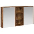 vidaXL Set kabinetov do kúpeľne 3 ks 116 x 16 x 62,5 cm