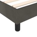 vidaXL Posteľný rám s boxspringom tmavosivá 80x200 cm zamat