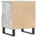 vidaXL Nočné stolíky 2 ks betónové sivé 40x35x50 cm kompozitné drevo