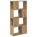 vidaXL Zostava TV skriniek 60 x 24 x 125,5 cm Hnedá Kompozitné drevo