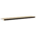 vidaXL Plávajúce nástenné police 2 ks dub a biele 120x23,5x3,8 cm MDF