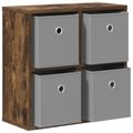 vidaXL Servírovacia skriňa Dymová dub 49,5 x 22 x 47 cm