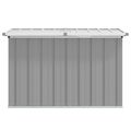 vidaXL Záhradný úložný box, sivý 109x67x65 cm