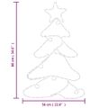 vidaXL Silueta vianočného stromčeka so 144 LED diódami 88x56 cm