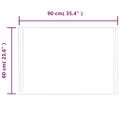 vidaXL LED kúpeľňové zrkadlo 60x90 cm
