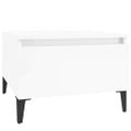 vidaXL Bočné stolíky 2 ks vysoký lesk biele 50x46x35 cm spracov. drevo