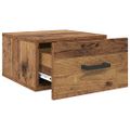 vidaXL Nočný stolík Staré drevo 35 x 35 x 20 cm Kompozitné drevo