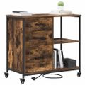 vidaXL Kabinet s nabíjacou stanicou 76 x 41 x 72 cm Kompozitné drevo
