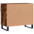 vidaXL Botník dymový dub 70x36x60 cm spracované drevo