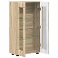 vidaXL Servírovacia skriňa FLORIN 55,5 x 29 x 100 cm Sonoma dub