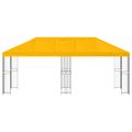 vidaXL Záhradný altánok 6 x 3 m Žltá Polyester a oceľ 190 gsm