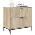 vidaXL Nočný stolík dub sonoma 63.5 x 36 x 61 cm Kompozitné drevo