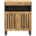 vidaXL Komoda 60x34x75 cm, surový mangový masív